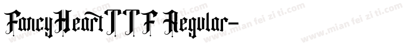 FancyHeartTTF Regular字体转换